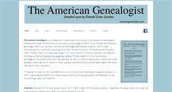 Desktop Screenshot of americangenealogist.com