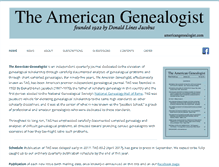Tablet Screenshot of americangenealogist.com